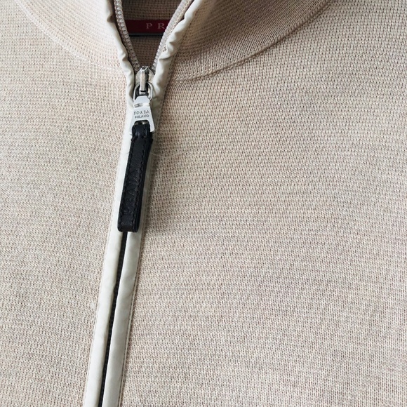Prada Cream Sweater with Pink Scarf - Picture 4 of 14